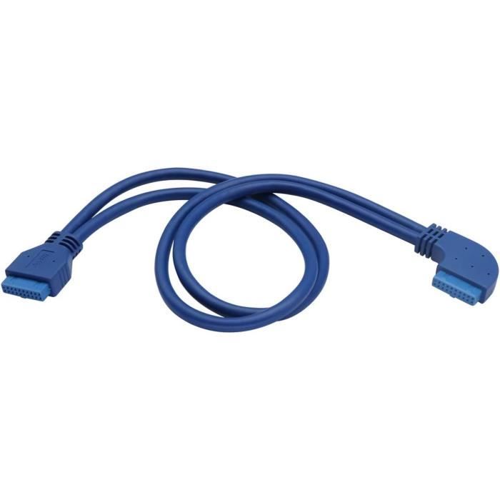 Cy Câble Adaptateur Usb 3.0 20 Broches Mâle Vers Usb 3.1 Pour Carte