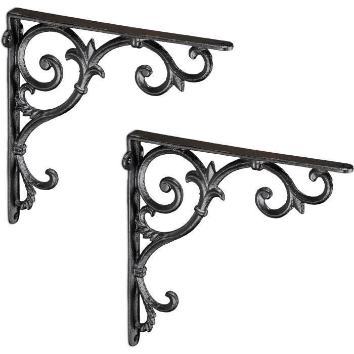 Équerre Étagère Murale, Lot De 2, Ancien, Support En Fonte De Fer ...