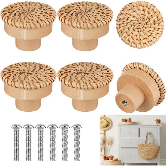Lot De 6 Boutons Vintage En Plastique Rouge Et Blanc - Diamètre 14 Mm - Pour Couture Et Déco