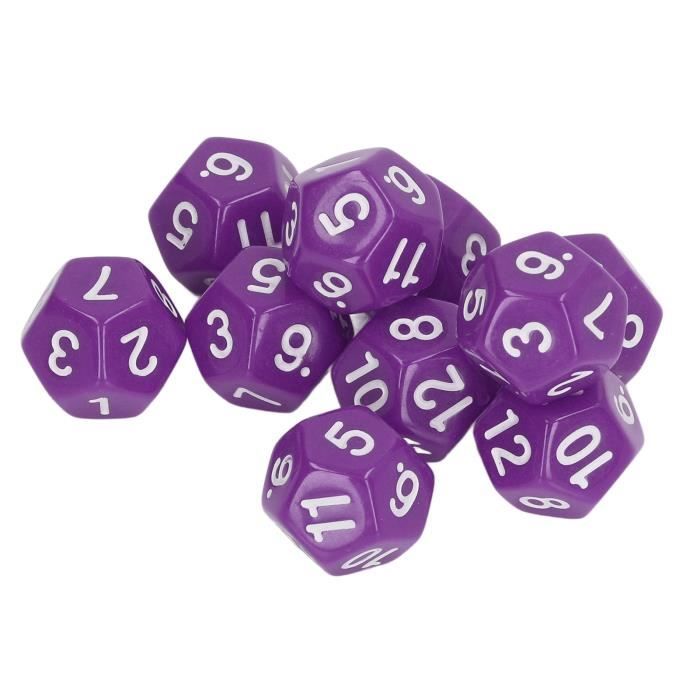 Fenteer Lot de 10 Dés à Jouer de 2 Couleurs Dés Carré D6 pour Jeu de Société - 16mm - Bleu + Gris