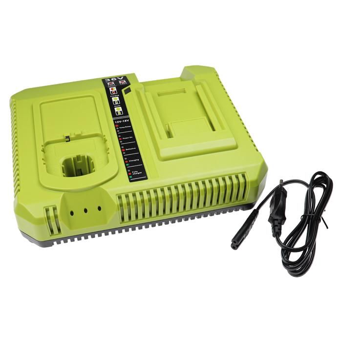 Vhbw Chargeur double compatible avec Ryobi CCG 1801M CCC 1801M