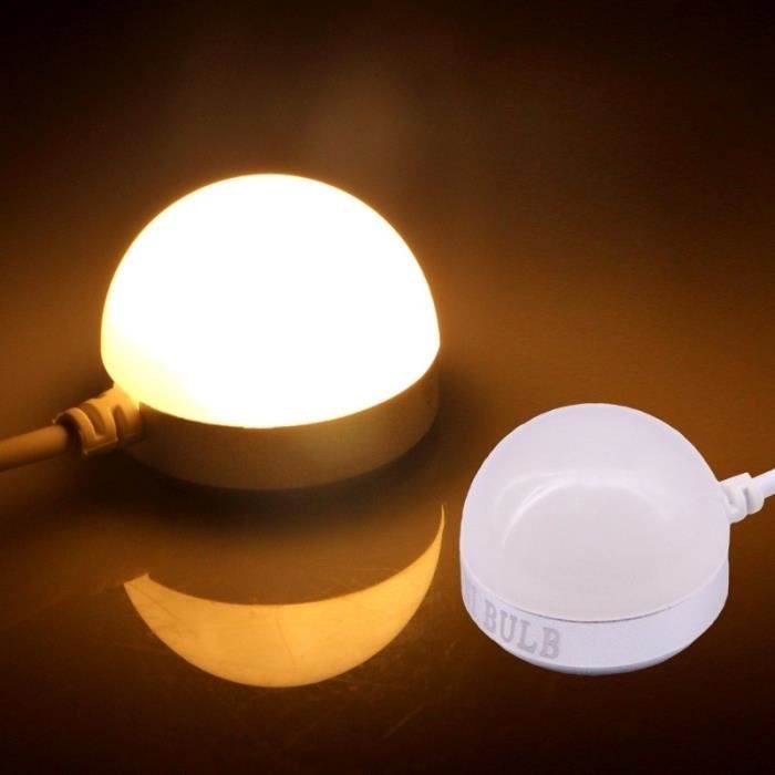 Ampoule LED USB USB5WWW 5V 5W 160180Lumens 6LED Lumière Blanche
