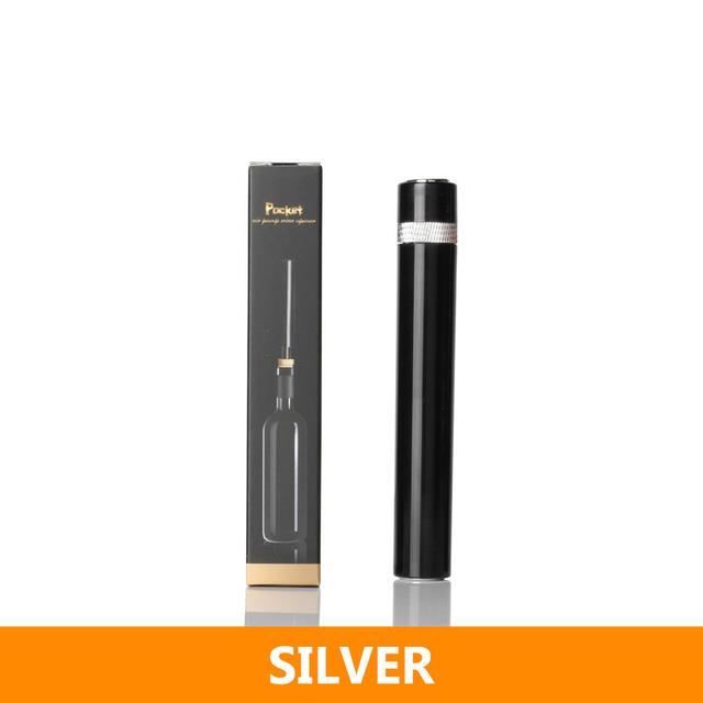 TIRE-BOUCHON,Standard Red--Ouvre Bouteille De Vin Avec Pompe à Air Portable, En Acier Inoxydable