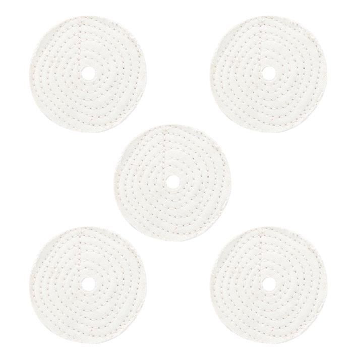 Kit De 5 Disques De Polissage Pour Perceuse - Cônes Et Roues En Mousse élastique, Diam. 80mm