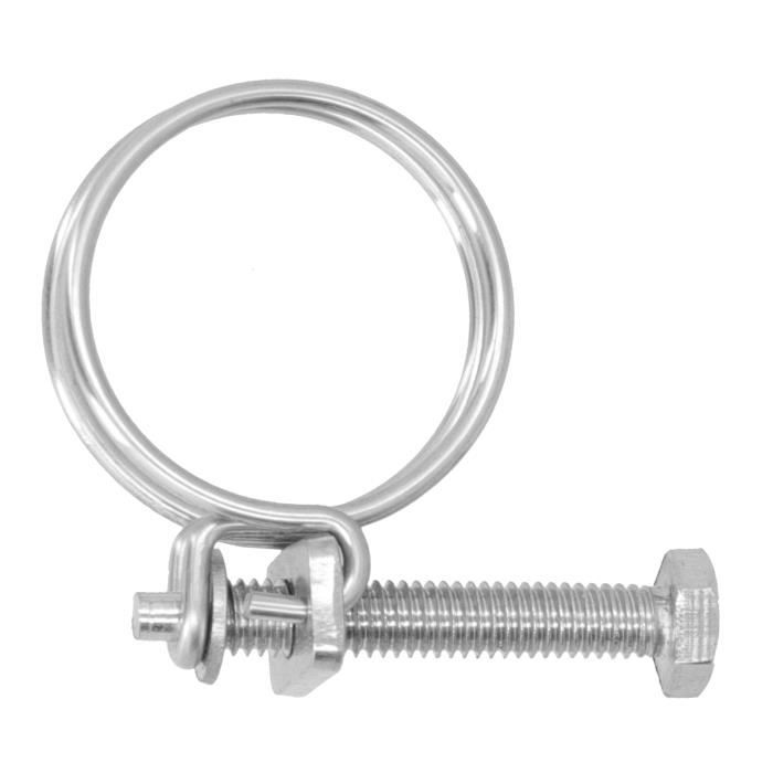 10 Colliers De Serrage Acier Inoxydable Double Fil - Diamètre 32-36mm - Pour Tuyaux/Plomberie/Bricolage
