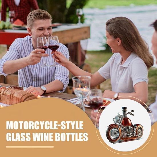 Bouteille En Verre Pour Moto, Décanteur De Whisky | WhichOne