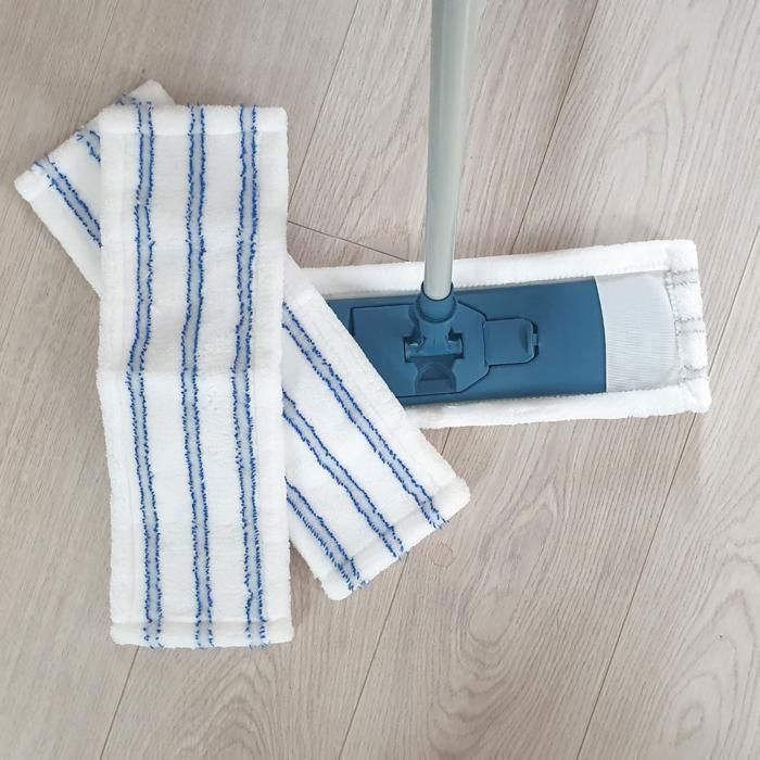 Lot De 5 Serpillères Gaufrées Auto-Fixantes LNT France 50x50cm - Ultra Absorbantes Pour Tous Sols - Fabriquées En France