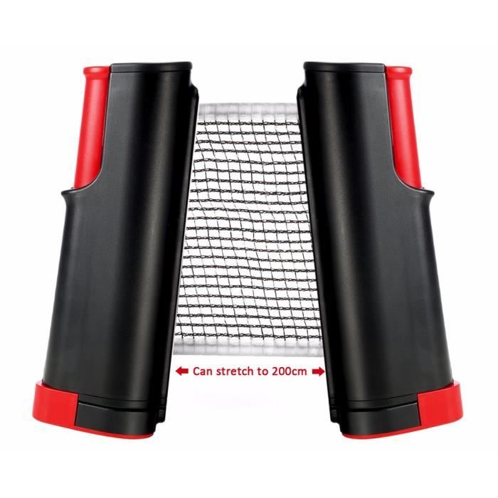 Filet De Tennis De Table Portable En Polyester – Noir, Pliable, Robuste – Remplacement Ou Entraînement Indoor/Outdoor