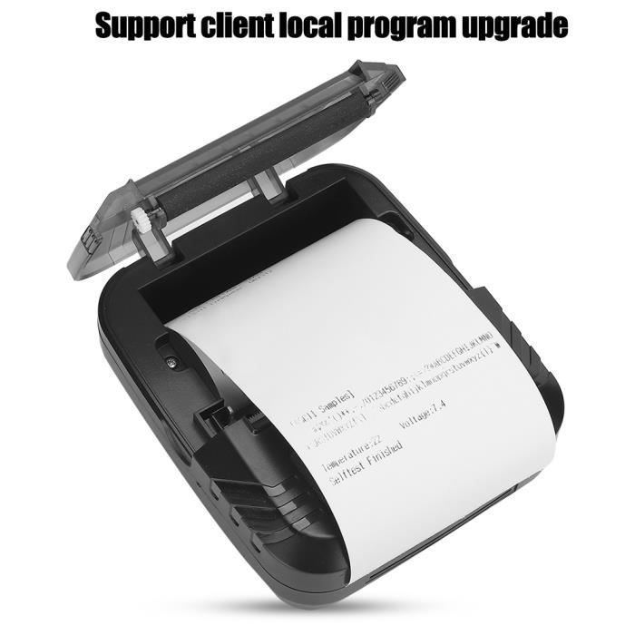flexman Imprimante Thermique Bluetooth, Machine d'impression Portable Tickets Caisse de 80 mm Compatible avec Windows iOS Android pour la Distribution à emporter dans l'industrie
