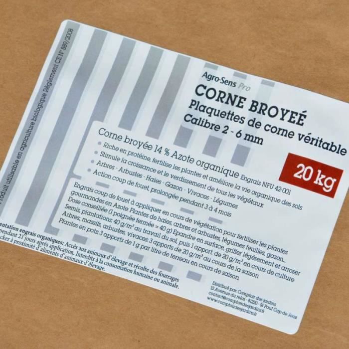 Les produits   Engrais - Corne broyée 1 à 6 mm