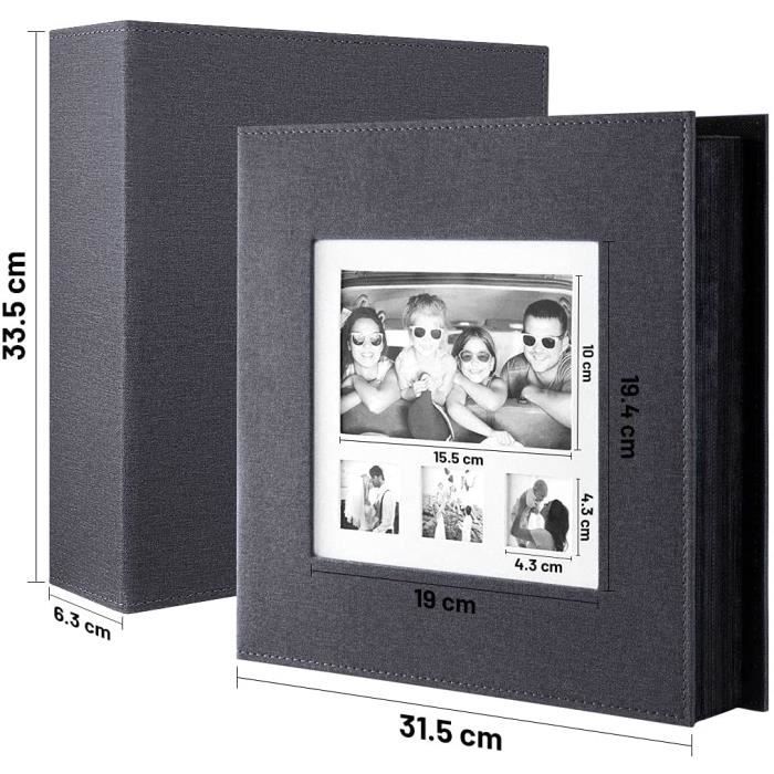 Benjia Album Photo 10x15 cm 1000 Pochettes Photos Grand Format Traditionnel  Famille Mariage Classique Couverture Lin (100 Feuil A21 - Cdiscount  Beaux-Arts et Loisirs créatifs