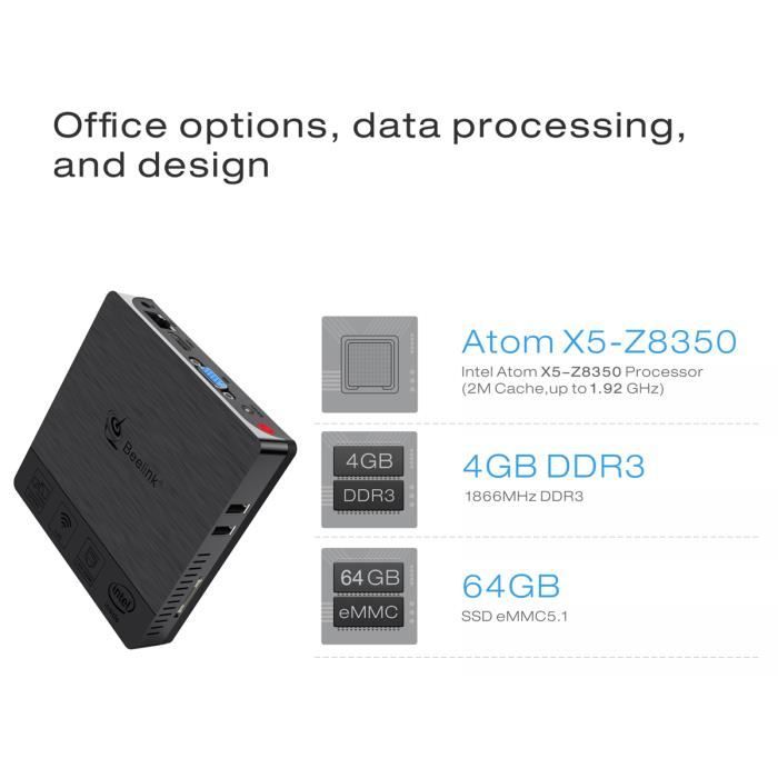 MINI PC Beelink BT3 PRO - Ram 4Go - 64Go SSD -1