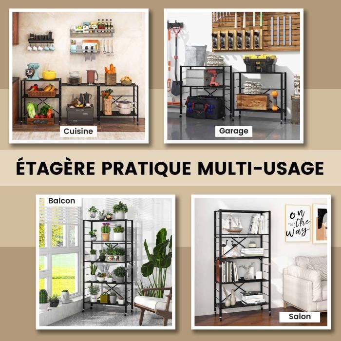 GOPLUS Support Plantes Interieur à 4 Niveaux en Métal à Lattes, 60 x 25 x 100 CM, Porte Plante Interieur Pliante avec Tablettes Réglables & Pieds Réglables, Idéal pour Balcon, Jardin, Terrasse GOPLUS Support Plantes Interieur à 4 Niveaux en Métal à Lattes, 60 x 25 x 100 CM, Porte Plante Interieur Pliante avec Tablettes Réglables & Pieds Réglables, Idéal pour Balcon, Jardin, Terrasse