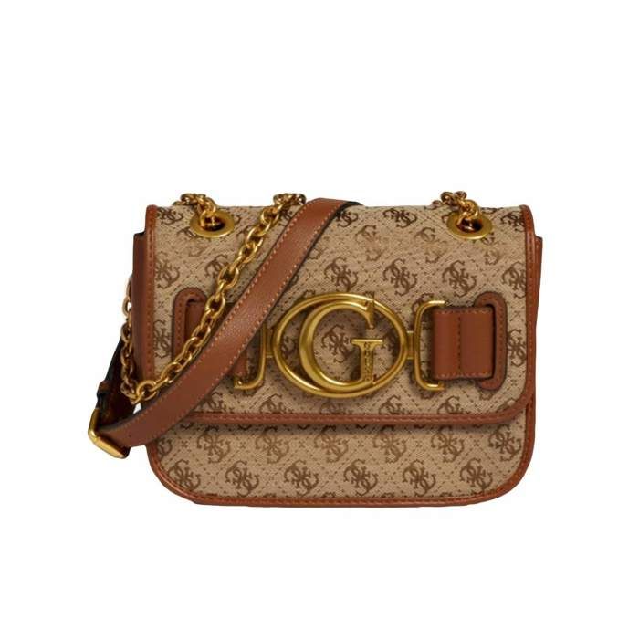Sac guess online beige marron