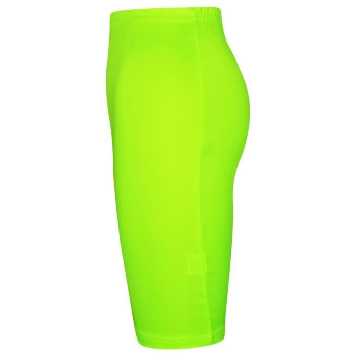 Enfants filles Plaine crayon Jupe 5 13 ans Vert fluo Cdiscount Pret a Porter