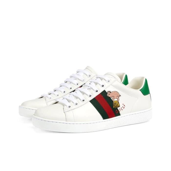 Chaussure gucci deals blanche homme