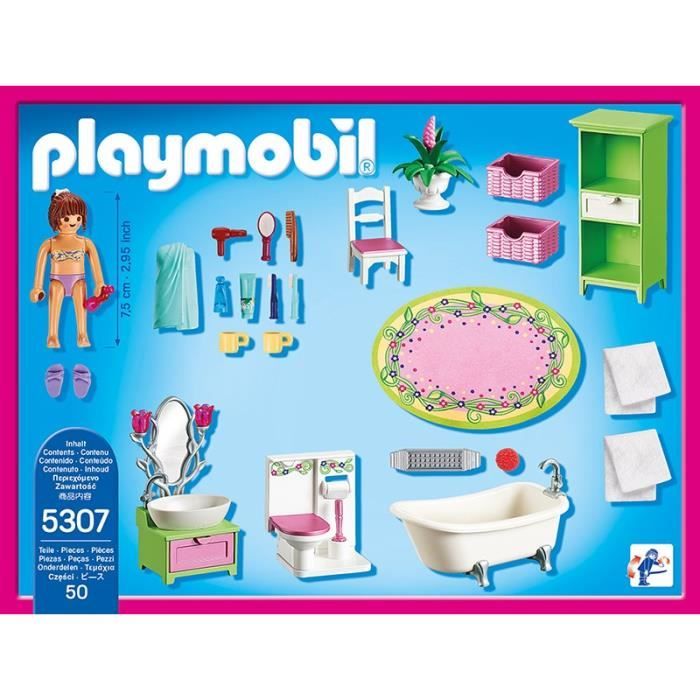 Salle de bains avec baignoire - Playmobil Maisons et Intérieurs 5577