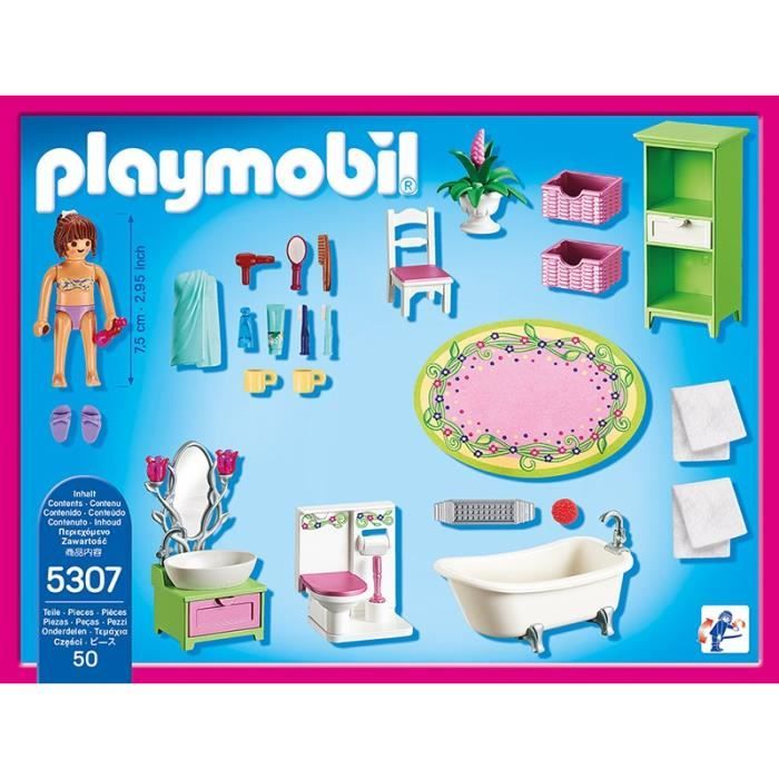 PLAYMOBIL - La Maison Traditionnelle - Salle de Bain et Baignoire -  Cdiscount Jeux - Jouets