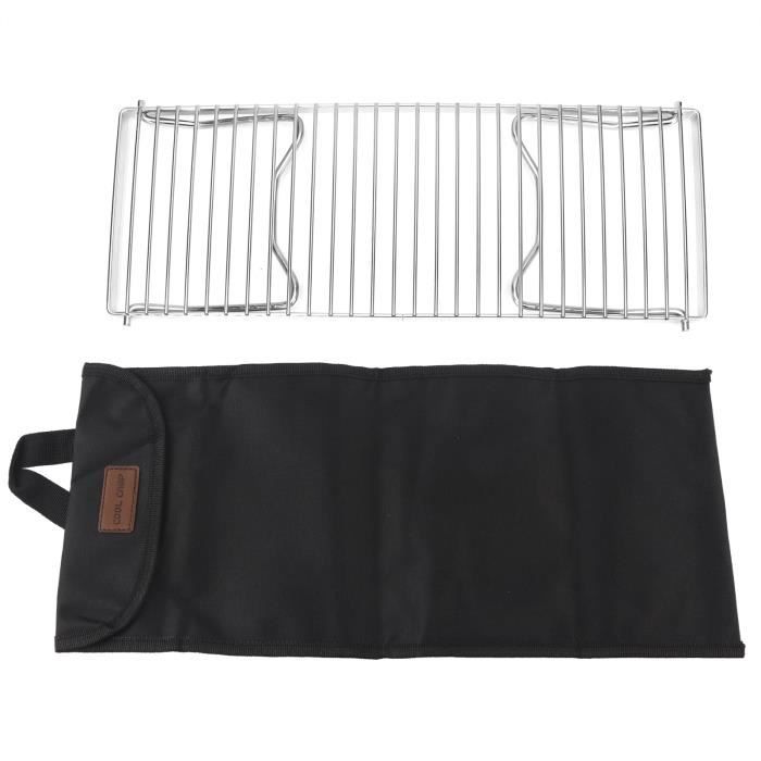 Zerone Grille de barbecue Gril de Feu de Camp Pliant Grille de Cuisson