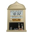 Horloge de Prière Islamique avec Horloge de Table Alarme de Prière Azan Athan + Guide de l'Utilisateur + Stylo, Alimenté par Une Bat-2