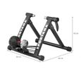 Home trainer vélo Sportana - max. 150kg - noir pliable acier 26“ à 28" - 6 niveaux de résistance-2