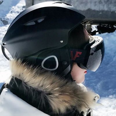 Bleu - Casque De Ski Pour Hommes Et Femmes, En Moule, Pour Le Snowboard, Le  Sport, La Neige, Avec Lunettes, P - Cdiscount Auto
