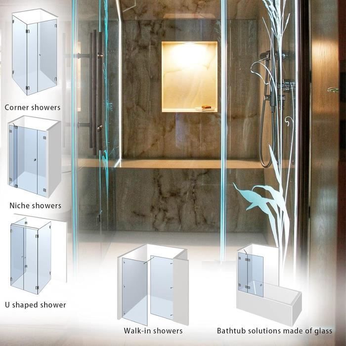 Joint bas de porte de douche 2x100CM en caoutchouc de remplacement profil  hydrofuge d'étanchéité idéal pour les portes en verre d'hô - Cdiscount  Bricolage