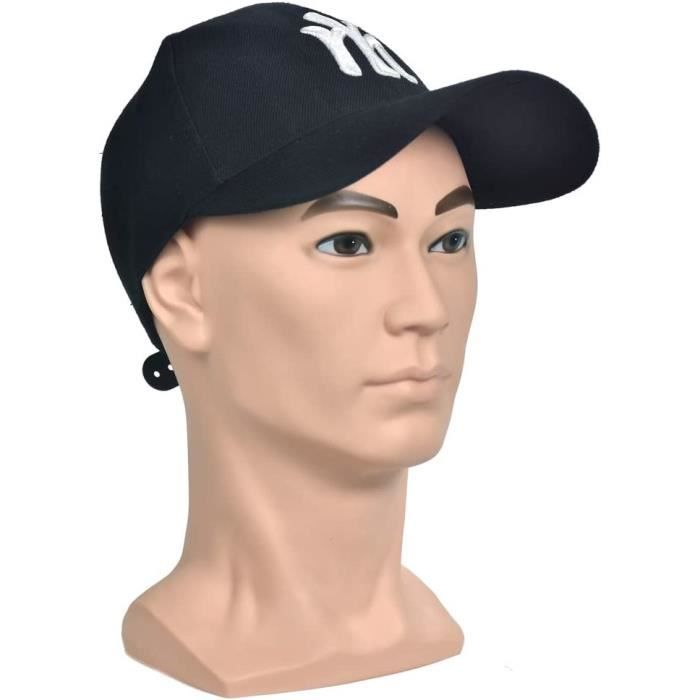 MIAOMANZI Tête De Mannequin Homme 30cm Avec Perruque - Support Présentation Chapeaux, Lunettes, Accessoires