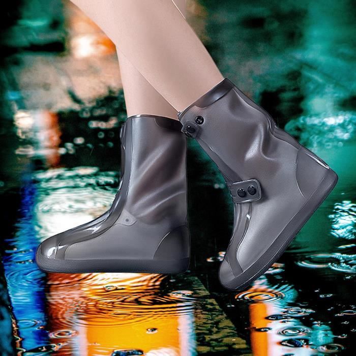 Couvre-chaussures réutilisables imperméables en Silicone pour chaussures de  pluie - Cdiscount