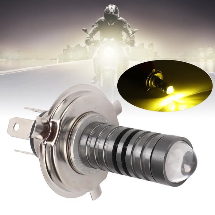Lot de 2 Ampoule phare à LED H4 avec lentille convexe de mini-projecteur  haute et basse portée des voitures - Cdiscount Auto