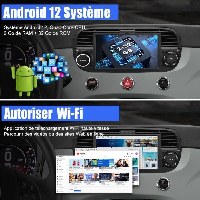 JUNSUN Autoradio Android 12 2Go+64Go pour Berlingo 2(2008 - 2019) avec 9  Pouces Écran Tactile Carplay Android Auto GPS Wi-FI - Cdiscount Auto
