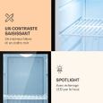 Réfrigérateur - Klarstein Brooklyn 23 Slim - LED - Clayette en plastique - Porte vitrée - Noir-3