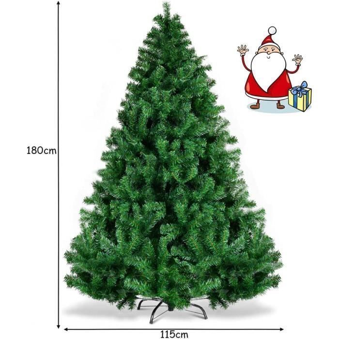 Sapin De Noël Artificiel Relaxdays 120 Cm - PVC Réaliste - Support Bois - Sac De Rangement Inclus