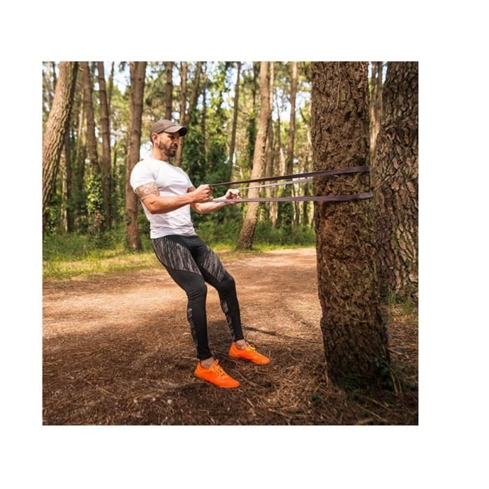 Bande élastique De Résistance – Latex Naturel – 25-50 Lb (11-30 Kg) – Pour Musculation, Traction, Yoga, Pilates