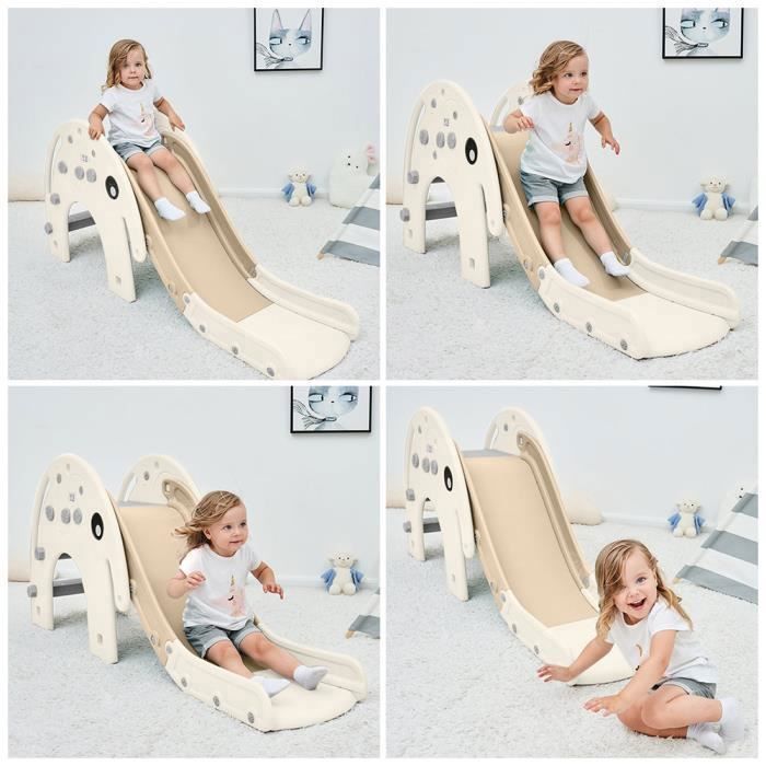 Toboggan pour enfants Baby Vivo Éléphant 163x42x75cm