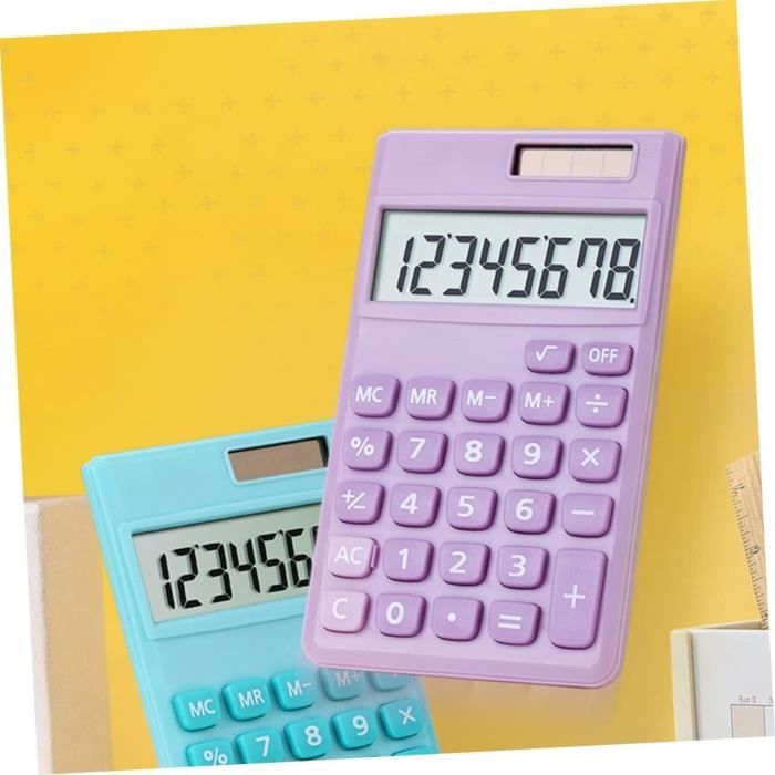 Ciieeo Mini-Ordinateur Calculatrice Bleue Calculatrice à Main Calculateur  De Fonctions Calculatrice Non Programmable Calculatrices Financières