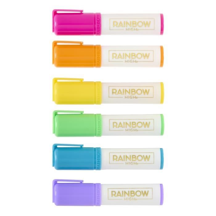 Rainbow High Maison De Poupée 3 Étages Color & Play – À Colorier Et Décorer à L'Infini Avec Marqueurs Lavables !
