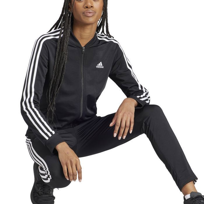 Survêtement Femme Adidas Essentials 3-Stripes Noir Manches