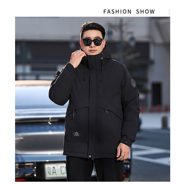 Blouson Bomber En Cuir Véritable Avec Capuche En Fourrure Amovible – Style Motard Rétro Pour Homme