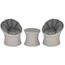Salon De Jardin 2 Places Avec 1 Table Basse Coloris Grege Achat