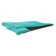 DUVALAY Couchage grand confort - Turquoise Navy - 110 x 190 x 4 cm-0