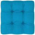 7952SALE|Coussin de canapé palette Bain De Soleil chaise longue Matelas Transat Confortable| COUSSIN D'EXTÉRIEUR Galettes Bleu 50x50-0