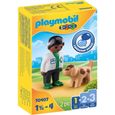 PLAYMOBIL - 70407 - PLAYMOBIL 1.2.3 - Vétérinaire avec chien-0