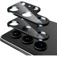2-Pièces Caméra Arrière Protecteur pour Samsung Galaxy S23 Ultra Protection Objectif,HD Verre Trempé+Alliage D'aluminium Camera-0