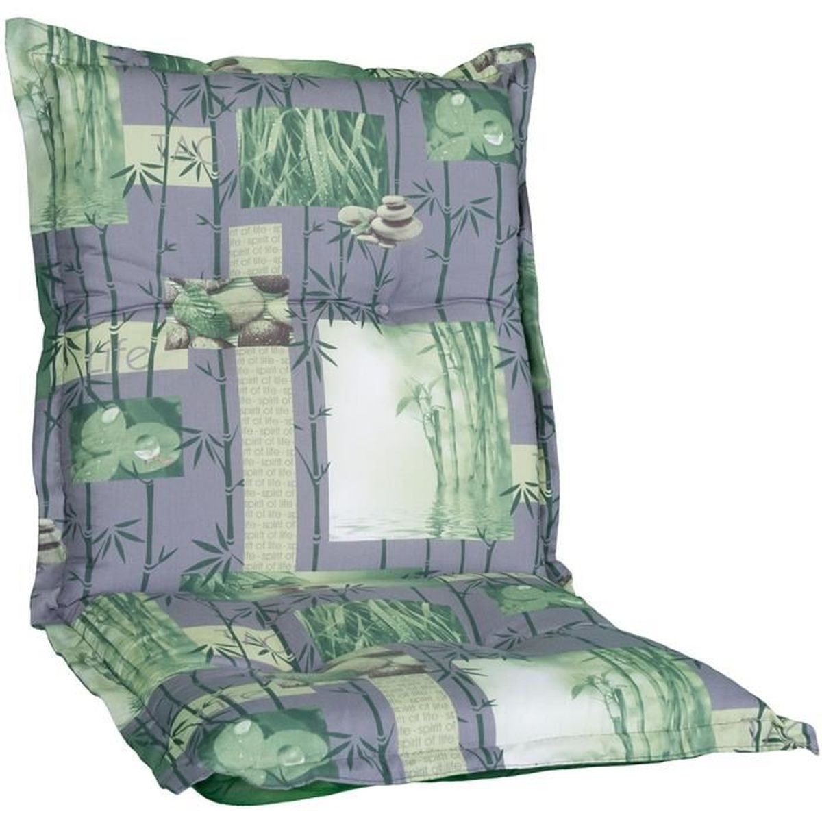 nxtbuy Coussin pour Chaises Extérieures Dossier Bas /'Barcelona/' 100x50x6 cm Remplissage De Mousse Dessin:Aqua//Bleu carré Fabriqué dans l/'UE ÖkoTex100 Numéro:Set x6