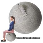 ANNEFLY ANNEFLY Swiss Ball Grossesse/Ballon Gym Housse 65cm Ballon de Gym pour La Maison Et Le Bureau Bureau Pilates- 65cm Gris