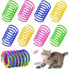 BRAND 12Pcs Jouets de Printemps pour Chats, Coloré Jouet Ressorts Chat, Jouets de Ressorts en Spirale en Plastique Interactif Chat