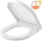 Abattant WC universel-HIMIMI-45x36x5,3cm Abattant WC frein de chute Cuvette WC avec Installation et Nettoyage Faciles Blanc Forme D