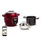 MOULINEX Cookeo + Connect, Electrical Pressure Cooker, 200 Built-In Recipes, Bluetooth Compatibility CE86F510