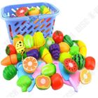 Dînette - TECH DISCOUNT - Set Jeu - Fruits et Légumes - 23 pièces - Plastique recyclable - Mixte